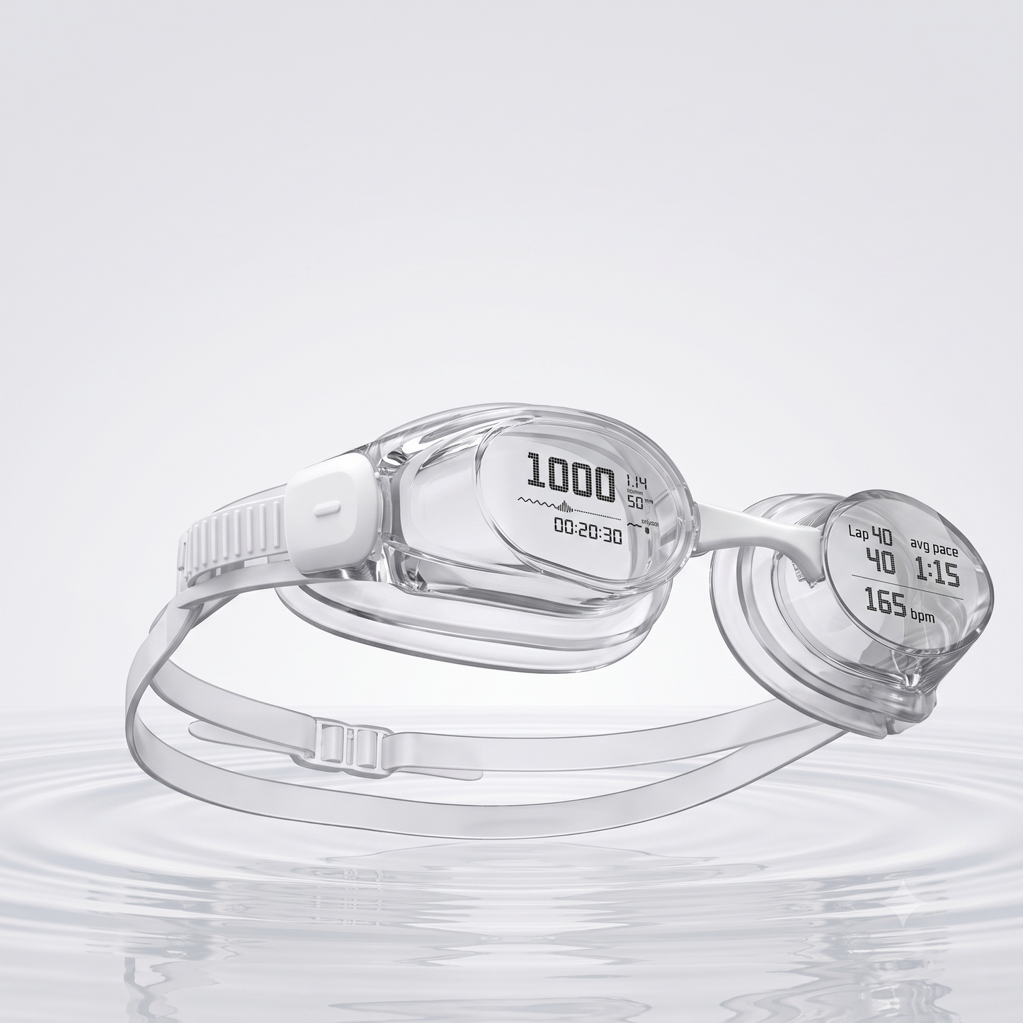 Holoswim 2 Pro AR Smart Swim Goggles | Prescription Myopia Lens Friendly | AI Data Tracking & Waterproof Fitness Goggles