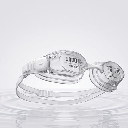 Holoswim 2 Pro AR Smart Swim Goggles | Prescription Myopia Lens Friendly | AI Data Tracking & Waterproof Fitness Goggles